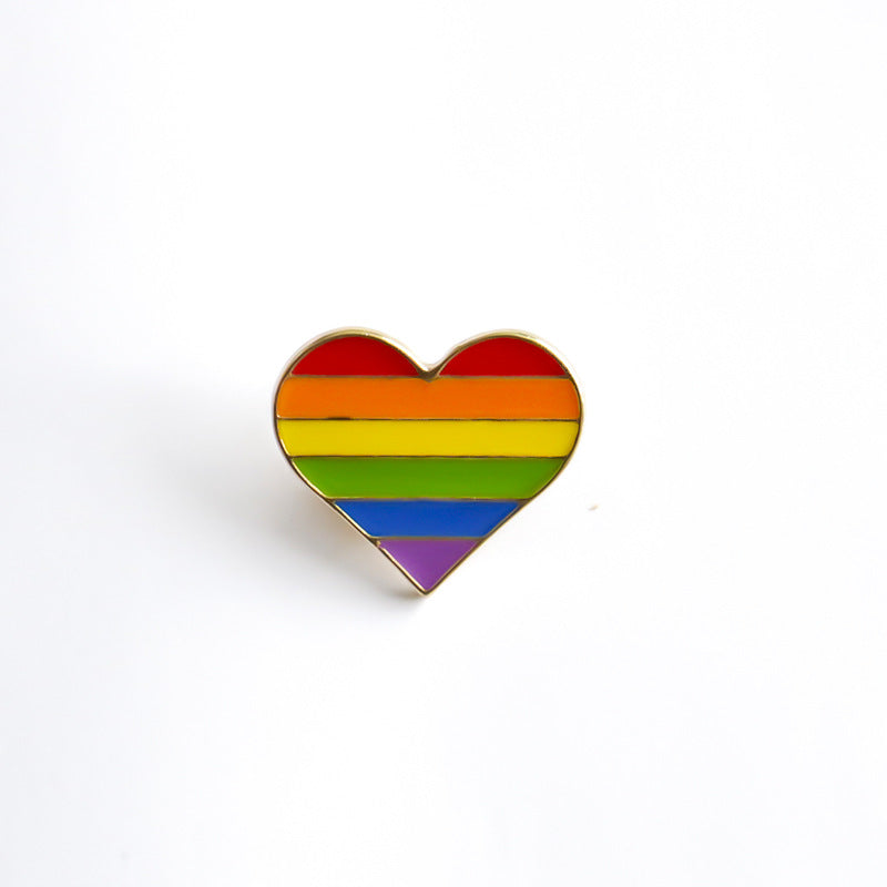 Aleación al por mayor LGBT Rainbow Broche